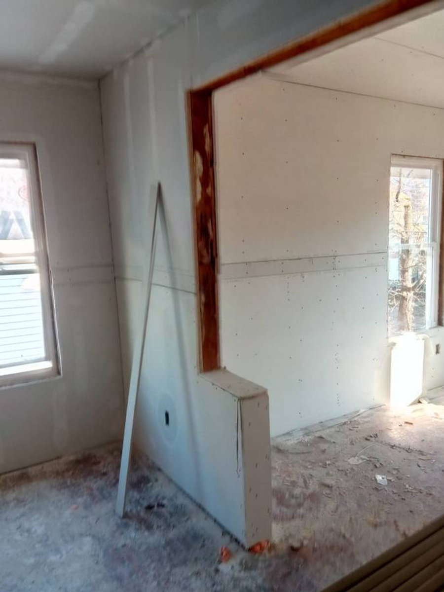 Seamless drywall taping work