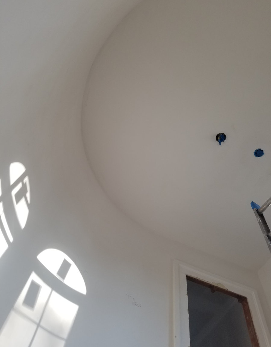 Clean drywall board installation