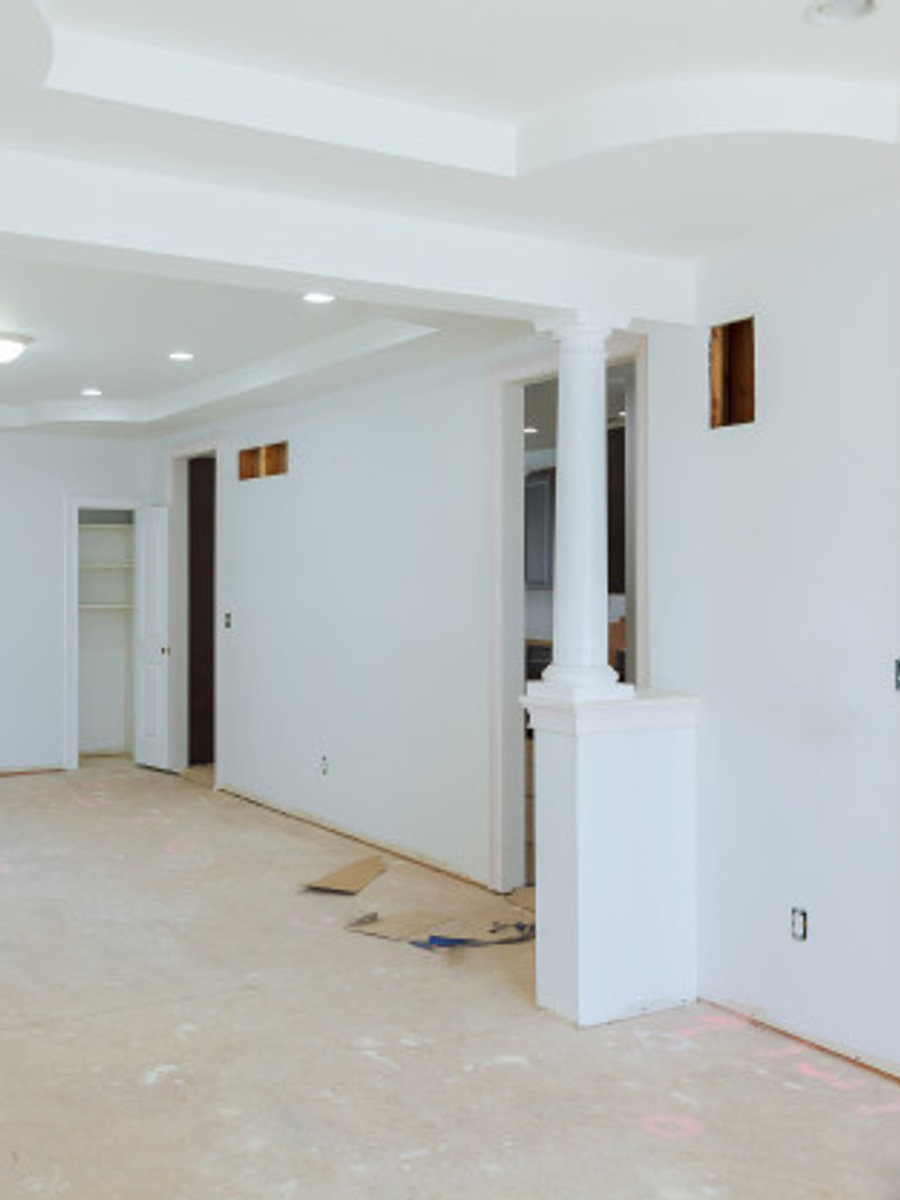 Level 5 drywall surface under natural light